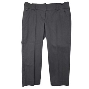 NWT Ann Taylor Modern Fit Dress Cropped Pants Black Size 8 Petite work Business